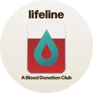 Lifeline blood donation club logo
