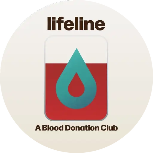 Lifeline blood donation club logo